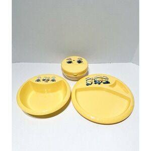 Mealtime 'Despicable Me' Minions Yellow‎ Plate Flatware & Container